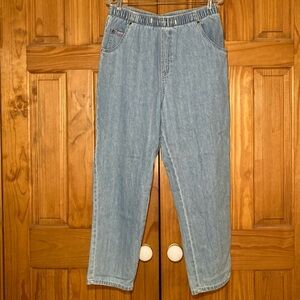 EUC Vintage Blassport Pull On Lightweight Denim Pants Size 12S